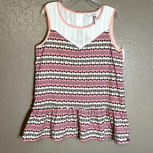 Matilda Jane 435 Tank girls pink peplum 14